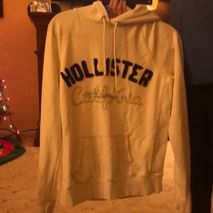 Hollister White Hoodie